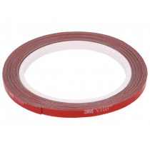 3M VHB GPH 060 6MMX5M; Tape: fixing; W: 6mm; L: 5m; Thk: 0.6mm; acrylic; grey; max.230°C; 3M