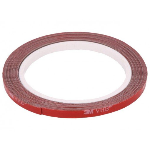 3M VHB GPH 060 6MMX5M; Tape: fixing; W: 6mm; L: 5m; Thk: 0.6mm; acrylic; grey; max.230°C; 3M