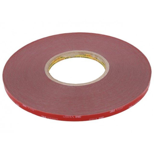3M VHB GPH 060 9MMX33M; Tape: fixing; W: 9mm; L: 33m; Thk: 0.6mm; acrylic; grey; max.230°C; 3M