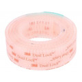 SJ3560; Tape: velcro; W: 25mm; L: 5m; Thk: 5.7mm; acrylic; transparent; 3M
