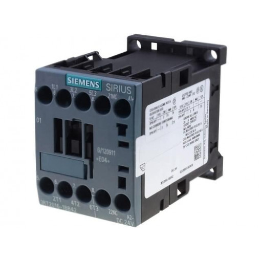 3RT2016-1BB42; Contactor: 3-pole; NO x3; Auxiliary contacts: NC; 24VDC; 9A; 3RT20; SIEMENS
