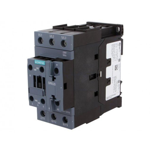 3RT2035-1AP00; Contactor: 3-pole; NO x3; Auxiliary contacts: NO + NC; 230VAC; 40A; SIEMENS