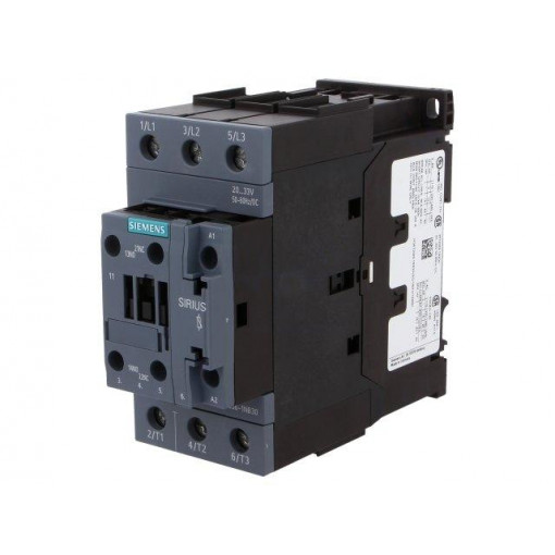 3RT2036-1NB30; Contactor: 3-pole; NO x3; Auxiliary contacts: NO + NC; 20÷33VAC; SIEMENS