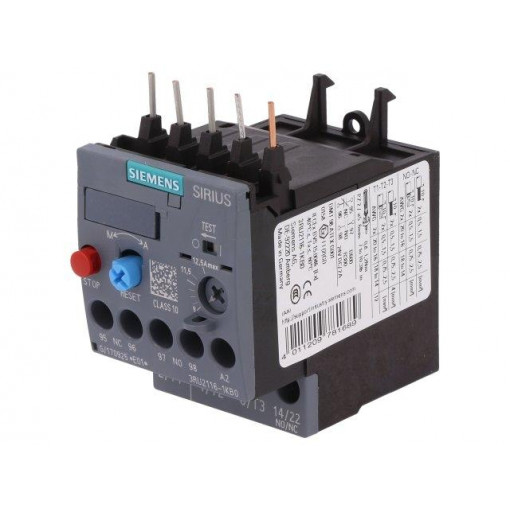 3RU2116-1KB0; Thermal relay; Series: 3RT20; Size: S00; Auxiliary contacts: NC,NO; SIEMENS
