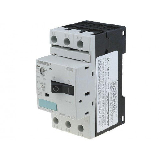 3RV1011-0HA10; Motor breaker; 0.18kW; 220÷690VAC; DIN; Short circ.release: 10A; SIEMENS