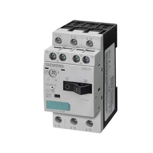 3RV1011-1BA15; Motor breaker; 0.75kW; Auxiliary contacts: NO + NC; 220÷690VAC; SIEMENS