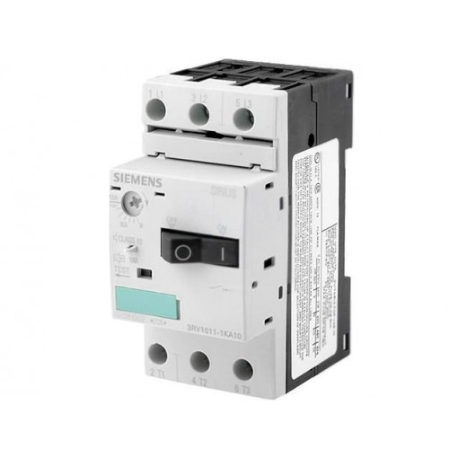 3RV1011-1KA10; Motor breaker; 5.5kW; 220÷690VAC; DIN; Overcurrent release: 9÷12A; SIEMENS