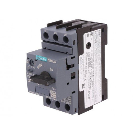 3RV2011-1FA10; Motor breaker; 1.5kW; 220÷690VAC; DIN; Short circ.release: 65A; SIEMENS