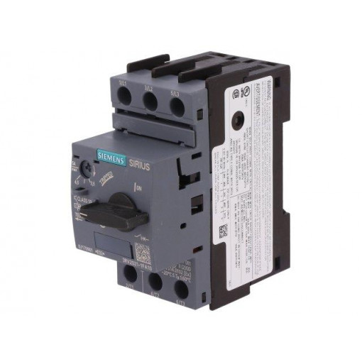 3RV2021-1FA10; Motor breaker; 1.5kW; 220÷690VAC; DIN; Short circ.release: 65A; SIEMENS