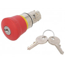 3SU1050-1HG20-0AA0; Switch: emergency stop with key; Stabl.pos: 2; 22mm; red; IP67; SIEMENS