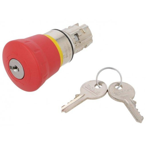3SU1050-1HG20-0AA0; Switch: emergency stop with key; Stabl.pos: 2; 22mm; red; IP67; SIEMENS