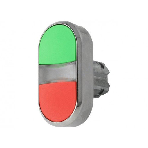 3SU1050-3AB42-0AA0; Switch: double; Stabl.pos: 1; 22mm; green/red; Illumin: none; IP67; SIEMENS