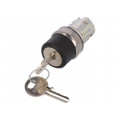 3SU1050-4BF01-0AA0; Switch: rotary with key; Stabl.pos: 2; 22mm; silver; Illumin: none; SIEMENS 3SU1050-4BF01-0AA0; Switch: rotary with key; Stabl.pos: 2; 22mm; silver; Illumin: none; SIEMENS