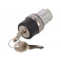 3SU1050-4BF11-0AA0; Switch: rotary with key; Stabl.pos: 2; 22mm; silver; Illumin: none; SIEMENS 3SU1050-4BF11-0AA0; Switch: rotary with key; Stabl.pos: 2; 22mm; silver; Illumin: none; SIEMENS