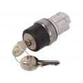 3SU1050-4BL11-0AA0; Switch: rotary with key; Stabl.pos: 3; 22mm; silver; Illumin: none; SIEMENS 3SU1050-4BL11-0AA0; Switch: rotary with key; Stabl.pos: 3; 22mm; silver; Illumin: none; SIEMENS