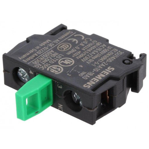 3SU1400-2AA10-1BA0; Contact block; 22mm; 3SU1.5; -25÷70°C; for back plate; SIEMENS