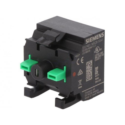 3SU1401-1MC20-1CA1; Command module; 3SU1.5; Illumin: LED; Ø22mm; Backlight colour: red; SIEMENS