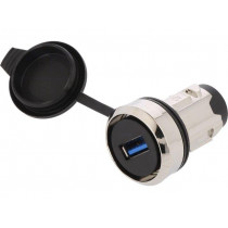 3SU1950-0GA80-0AA0; USB socket; 22mm; 3SU1.5; Ø22mm; USB 3.0 A/A; SIEMENS