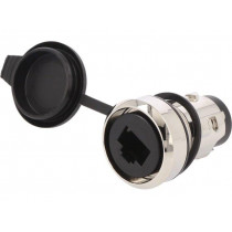 3SU1950-0GB80-0AA0; RJ45 socket; 22mm; 3SU1.5; Ø22mm; Works with: 3SU1550-0AA10-0AA0; SIEMENS