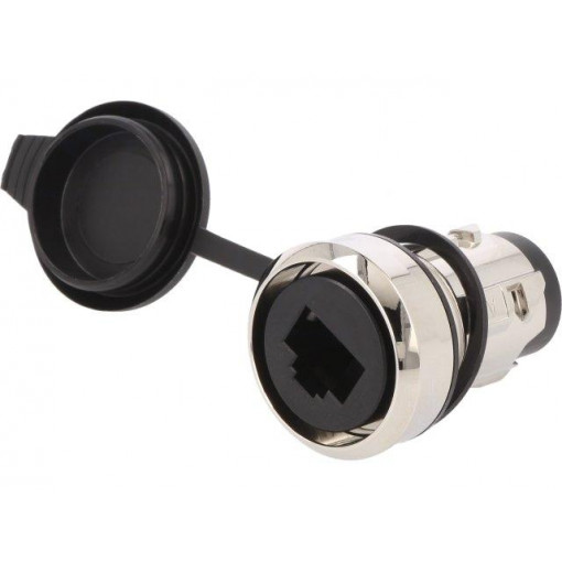 3SU1950-0GB80-0AA0; RJ45 socket; 22mm; 3SU1.5; Ø22mm; Works with: 3SU1550-0AA10-0AA0; SIEMENS