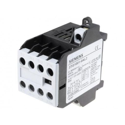3TG1001-0AL2; Contactor: 4-pole; NC + NO x3; 230VAC; 8.4A; DIN,on panel; 3TG10; SIEMENS