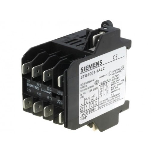 3TG1001-1AL2; Contactor: 4-pole; NC + NO x3; 230VAC; 8.4A; DIN,on panel; 3TG10; SIEMENS