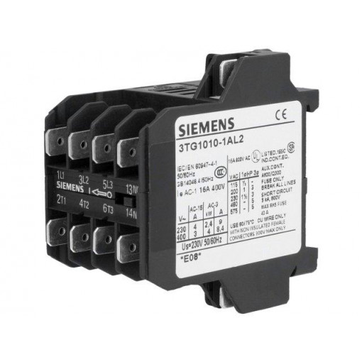 3TG1010-1AL2; Contactor: 4-pole; NO x4; 230VAC; 8.4A; DIN,on panel; 3TG10; SIEMENS