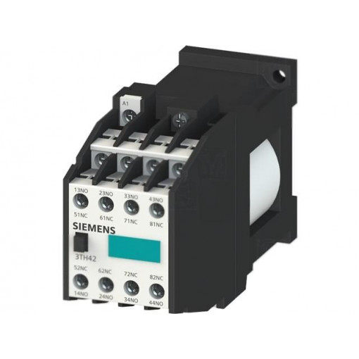 3TH4262-0AB0; Contactor: 8-pole; NC x2 + NO x6; 24VAC; 10A; DIN; screw terminals; SIEMENS