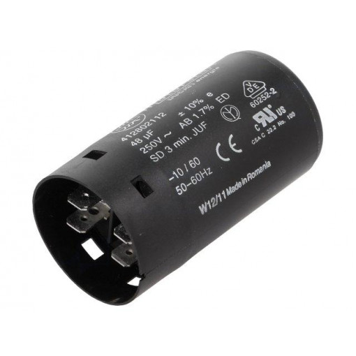 412802112; Capacitor: electrolytic; 48uF; Ø36.5x68.5mm; ±10%; -20÷60°C; DUCATI ENERGIA 412802112; Capacitor: electrolytic; 48uF; Ø36.5x68.5mm; ±10%; -20÷60°C; DUCATI ENERGIA