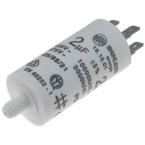 416100664; Capacitor: motors, run; 4uF; 425VAC; Ø28x55mm; -25÷85°C; ±5%; DUCATI ENERGIA