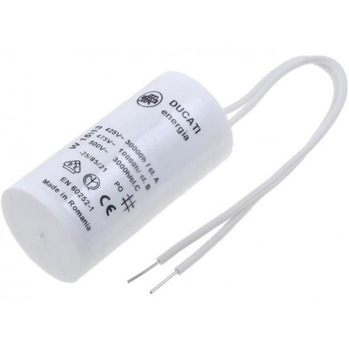 416172306; Capacitor: motors, run; 1.5uF; 475VAC; Ø28x55mm; -25÷85°C; ±5%; DUCATI ENERGIA
