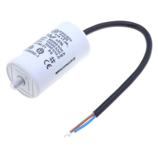 416172614; Capacitor: motors, run; 15uF; 475VAC; Ø40x70mm; -25÷85°C; ±5%; DUCATI ENERGIA