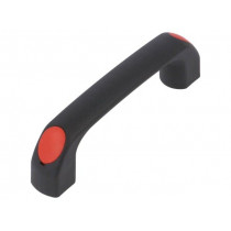 4.444.001-03; Handle; Mat: polyamide; black; H: 34mm; L: 120mm; red; W: 18mm; 530N; ROZTOCZE