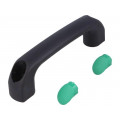 4.444.001-04; Handle; Mat: polyamide; black; H: 34mm; L: 120mm; green; W: 18mm; 530N; ROZTOCZE
