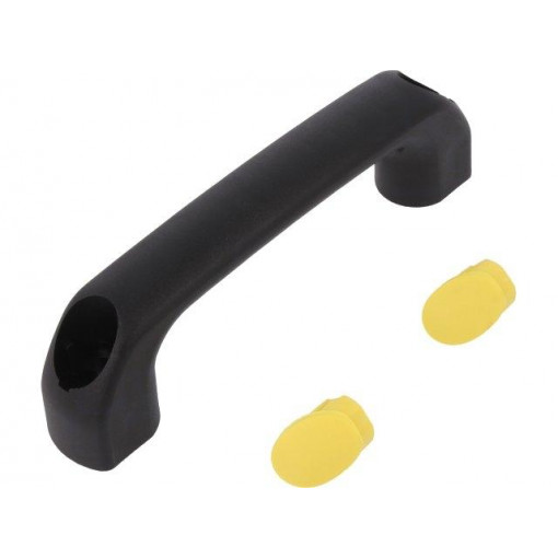 4.444.001-05; Handle; Mat: polyamide; black; H: 34mm; L: 120mm; yellow; W: 18mm; 530N; ROZTOCZE