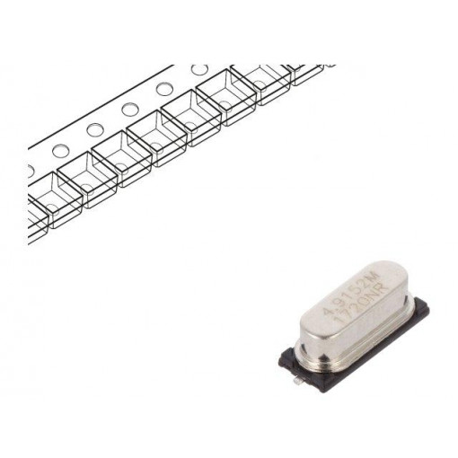 LFXTAL028392REEL; Resonator: quartz; 4.9152MHz; ±30ppm; 18pF; SMD; HC49SM; IQD FREQUENCY PRODUCTS