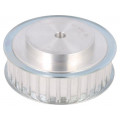 40 AT10   32-200ZA; Belt pulley; AT10; W: 25mm; whell width: 40mm; Ø: 100mm; aluminium; OPTIBELT 40 AT10   32-200ZA; Belt pulley; AT10; W: 25mm; whell width: 40mm; Ø: 100mm; aluminium; OPTIBELT