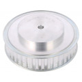 40 T10    40-200ZA; Belt pulley; T10; W: 25mm; whell width: 40mm; Ø: 125.45mm; aluminium; OPTIBELT