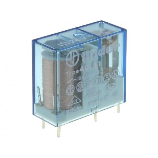 40.51.9.024.0000; Relay: electromagnetic; SPDT; Ucoil: 24VDC; 10A/250VAC; 10A/30VDC; FINDER