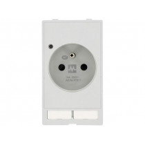 4000-68000-0050000; E-type socket; 250VAC; 16A; IP20; on panel; Input: 6mm fork; 62mm; MURR ELEKTRONIK 4000-68000-0050000; E-type socket; 250VAC; 16A; IP20; on panel; Input: 6mm fork; 62mm; MURR ELEKTRONIK
