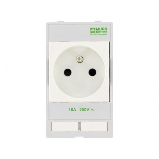 4000-68000-3010000; E-type socket; 250VAC; 16A; IP20; on panel; Input: 4mm fork; 62mm; MURR ELEKTRONIK 4000-68000-3010000; E-type socket; 250VAC; 16A; IP20; on panel; Input: 4mm fork; 62mm; MURR ELEKTRONIK