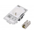 4000-68000-4510001; E-type socket; 250VAC; 16A; IP20; on panel; Input: RJ45,4mm fork; MURR ELEKTRONIK
