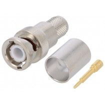 400PBM-CR; Plug; BNC; male; straight; 50Ω; CNT-400; soldering,crimped; CommScope