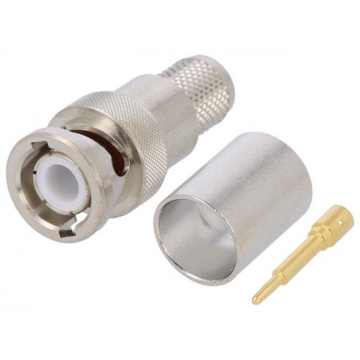 400PBM-CR; Plug; BNC; male; straight; 50Ω; CNT-400; soldering,crimped; CommScope 400PBM-CR; Plug; BNC; male; straight; 50Ω; CNT-400; soldering,crimped; CommScope