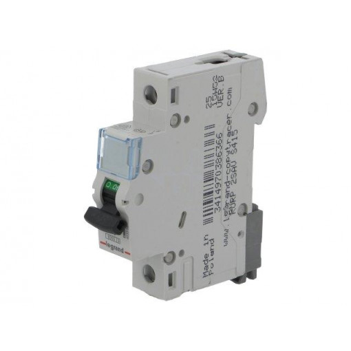 S 301 B25 TX; Circuit breaker; 230VAC; Inom: 25A; Poles: 1; DIN; Charact: B; 6kA; LEGRAND