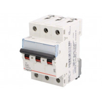 S 303 B40 TX; Circuit breaker; 400VAC; Inom: 40A; Poles: 3; DIN; Charact: B; 6kA; LEGRAND