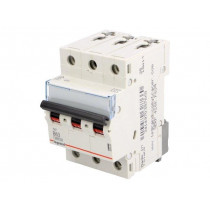 S 303 B63 TX; Circuit breaker; 400VAC; Inom: 63A; Poles: 3; DIN; Charact: B; 6kA; LEGRAND