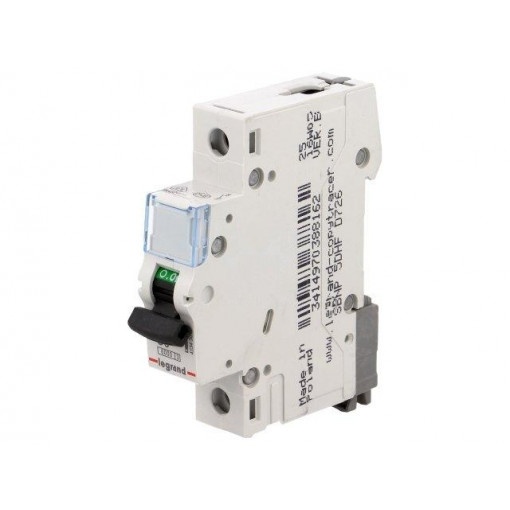 S 301 C6 TX; Circuit breaker; 230VAC; Inom: 6A; Poles: 1; DIN; Charact: C; 6kA; LEGRAND
