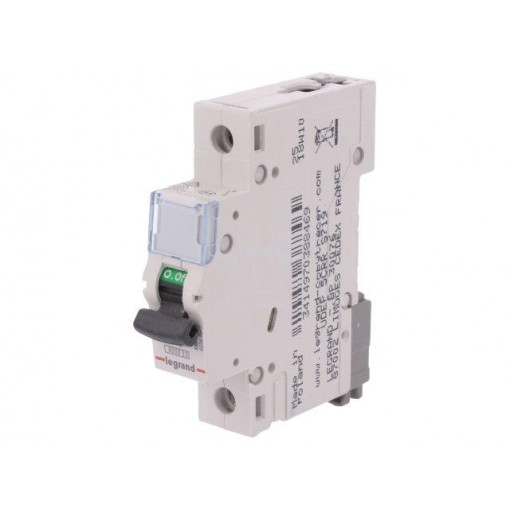 S 301 C63 TX; Circuit breaker; 230VAC; Inom: 63A; Poles: 1; DIN; Charact: C; 6kA; LEGRAND