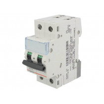 S 302 C16 TX; Circuit breaker; 400VAC; Inom: 16A; Poles: 2; DIN; Charact: C; 6kA; LEGRAND